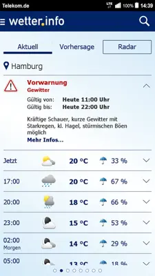 wetter.info android App screenshot 3