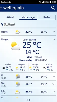 wetter.info android App screenshot 4